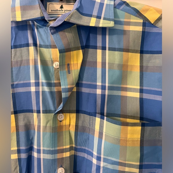 Southern Pines Men’s Long Sleeve Button Down Shirt - Picture 2 of 8